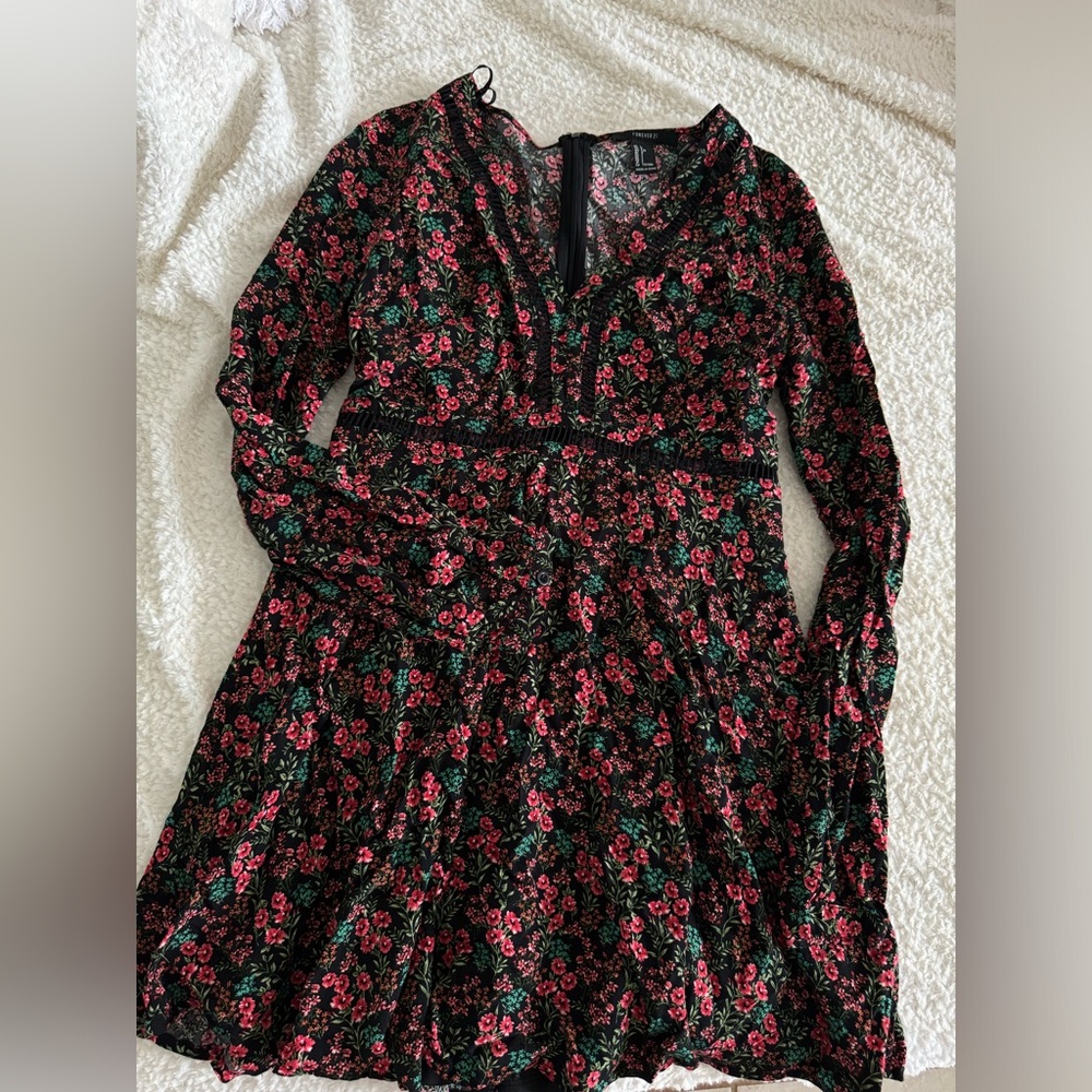 Floral long sleeve dress